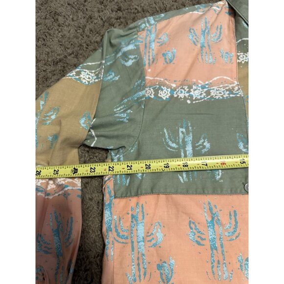 Vintage RAFTER JX Button Shirt Southwestern Aztec Print Rodeo Western Native L - Picture 9 of 10